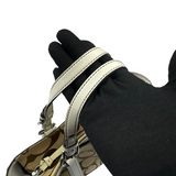 COACH SIGNATURE BEIGE & WHITE STRIPE TOTE BAG