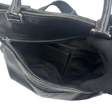 COACH BLACK LEATHER WEEKENDER BAG