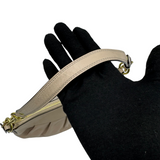 COACH TAUPE LEATHER SMALL SHOULDER BAG