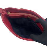 COACH RED LEATHER CROSSBODY BAG
