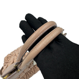 MIU MIU MATELASSÉ LEATHER TOP HANDLE BAG