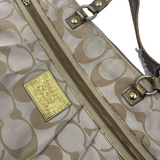 COACH GOLD SIGNATURE TOTE BAG