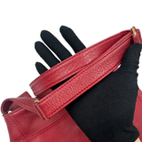 COACH RED LEATHER CROSSBODY BAG