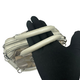 COACH KHAKI SIGNATURE SATCHEL BAG