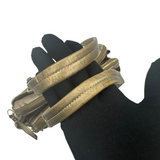 COACH KHAKI SIGNATURE SATCHEL BAG