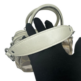 COACH KHAKI SIGNATURE SATCHEL BAG