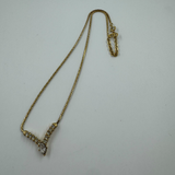 DIOR V CRYSTAL GOLD NECKLACE