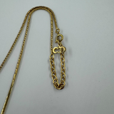 DIOR V CRYSTAL GOLD NECKLACE