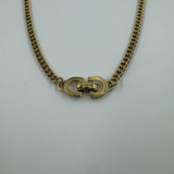 DIOR CD LINK GOLD NECKLACE