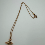 VIVIENNE WESTWOOD ROSE GOLD SATURN ORB NECKLACE