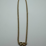 DIOR CD LINK GOLD NECKLACE
