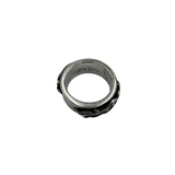 CHROME HEARTS DOUBLE NARROW VINE SILVER RING