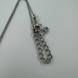 DIOR HANGING CD SILVER NECKLACE