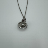 VIVIENNE WESTWOOD TINY SILVER ORB NECKLACE