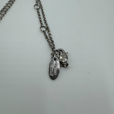 VIVIENNE WESTWOOD TINY SILVER ORB NECKLACE