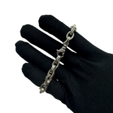 CHROME HEARTS LARGE PAPER CHAIN SILVER BRACELET