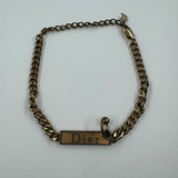 DIOR NAME PLATE GOLD BRACELET