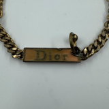 DIOR NAME PLATE GOLD BRACELET