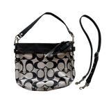 COACH BLACK MONOGRAM HANDBAG
