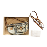 LOUIS VUITTON DENIM POUCHY PATCH HANDBAG