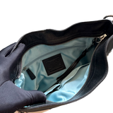 COACH BLACK MONOGRAM HANDBAG