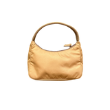 PRADA NYLON YELLOW HOBO HANDBAG