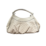 GUCCI WHITE MONOGRAM HANDBAG