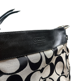 COACH BLACK MONOGRAM HANDBAG