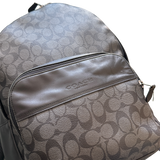 COACH BLACK MONOGRAM LEATHER BACKPACK