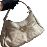 GUCCI WHITE MONOGRAM HANDBAG