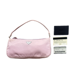 PRADA NYLON PINK POCHETTE HANDBAG
