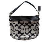 COACH BLACK MONOGRAM HANDBAG