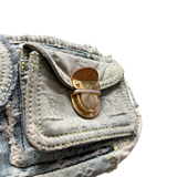 LOUIS VUITTON DENIM POUCHY PATCH HANDBAG