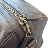COACH DARK BROWN MONOGRAM DUFFLE BAG