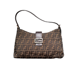 FENDI ZUCCA BROWN HANDBAG