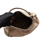 GUCCI WHITE MONOGRAM HANDBAG