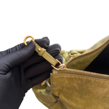 MIU MIU GREEN LEATHER TOTE HANDBAG