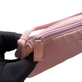 PRADA NYLON PINK POCHETTE HANDBAG