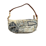 LOUIS VUITTON DENIM POUCHY PATCH HANDBAG