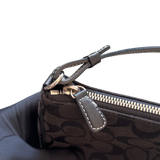 COACH BLACK MONOGRAM POCHETTE BAG