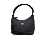 PRADA NYLON BLACK HOBO HANDBAG