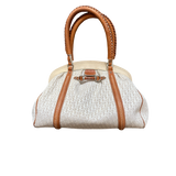 DIOR WHITE TROTTER MINI BOSTON BAG