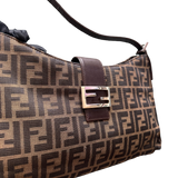 FENDI ZUCCA BROWN HANDBAG