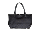 GUCCI BLACK MONOGRAM TOTE BAG