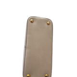 PRADA WHITE SAFFIANO LUX LEATHER HANDBAG