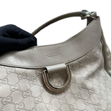 GUCCI WHITE MONOGRAM HANDBAG