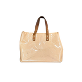 LOUIS VUITTON VERNIS WHITE LEAD PM HANDBAG