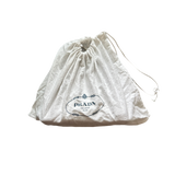 PRADA WHITE SAFFIANO LUX LEATHER HANDBAG