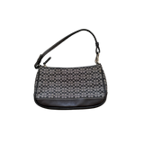 COACH MINI MONOGRAM BLACK POCHETTE BAG