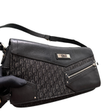 DIOR BLACK TROTTER LONG CHIC HANDBAG